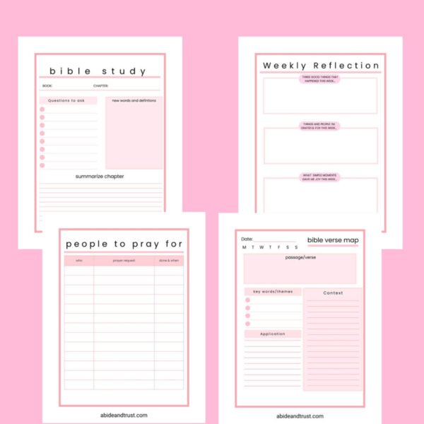 The Abide & Trust Prayer Journal – Strengthen Your Prayer Life (14 Pages)