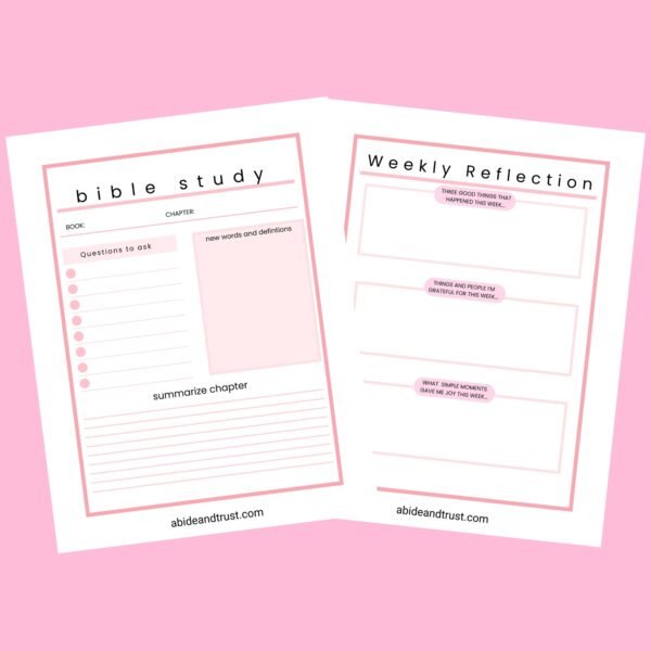 The Abide & Trust Prayer Journal – Strengthen Your Prayer Life  (14 Pages) - Image 3
