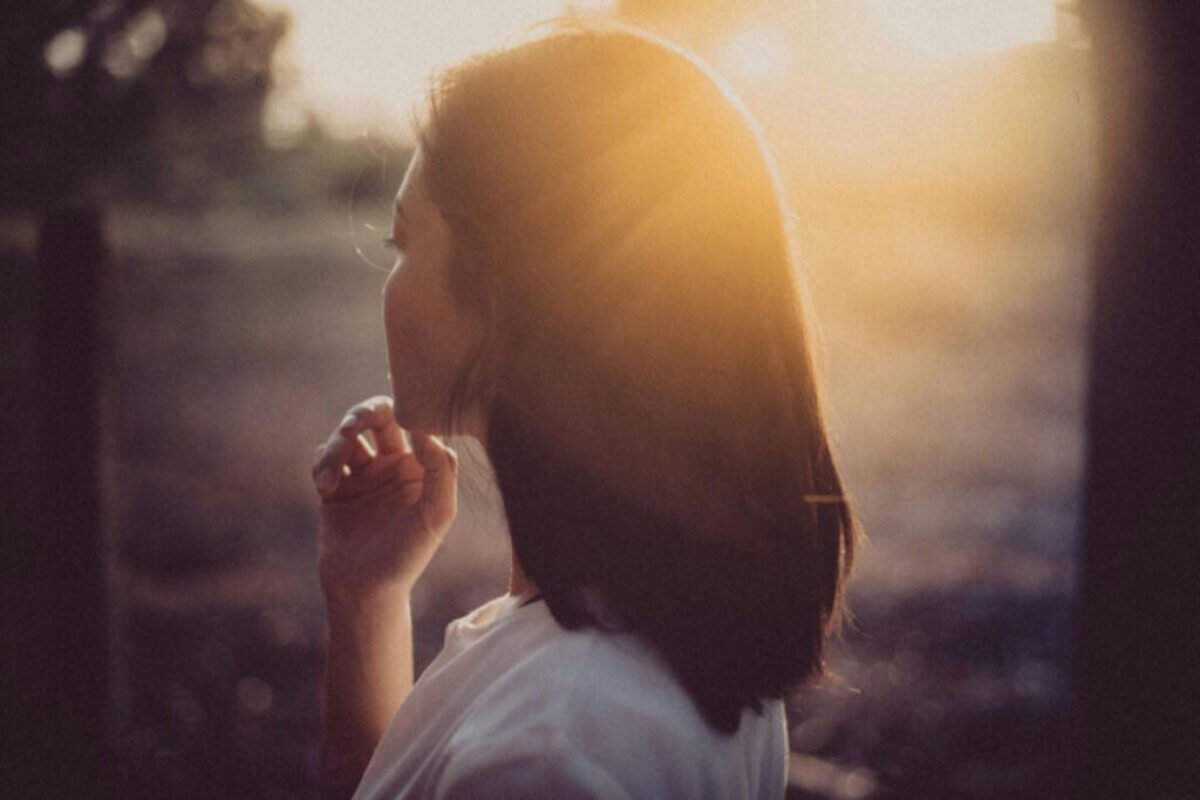 Woman in soft light during a difficult season