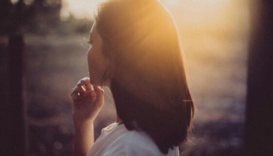 Woman in soft light during a difficult season