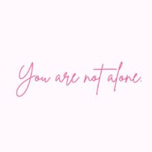 You are not alone Christian encouragement graphic