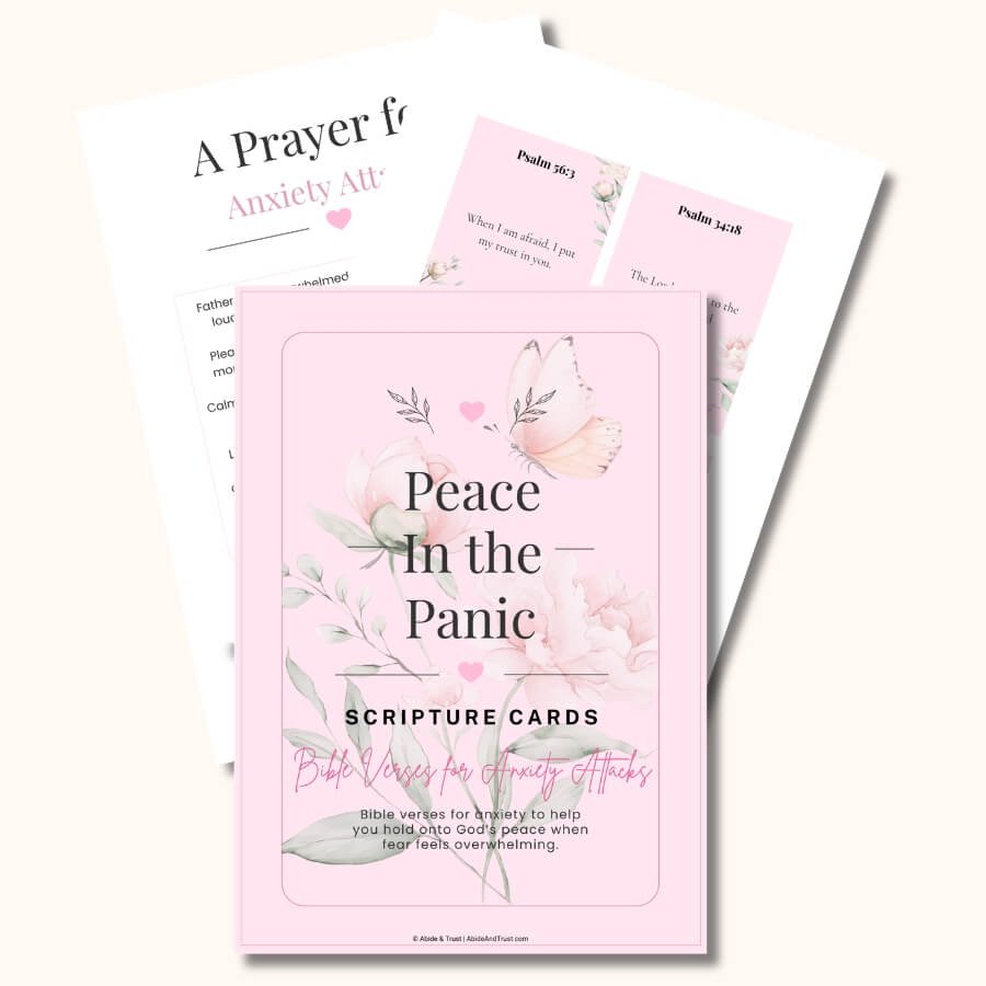 Free Bible verse cards for anxiety attacks printable